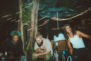 3 men liming together in Barbados