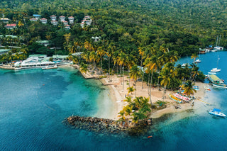 Aerial view of St. Lucia