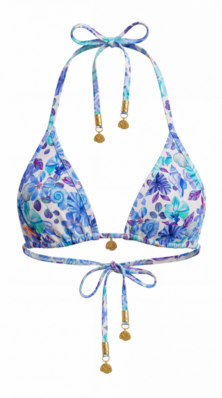 Lime Cay Tie Back Binded Triangle Top-Jamaica