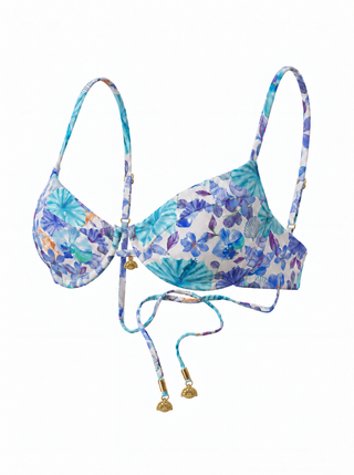 Pink Sands Panel Underwire Top With Tie Back-Jamaica
