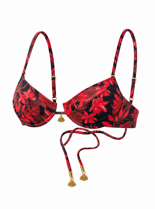 Pink Sands Panel Underwire Top With Tie Back-Trinidad