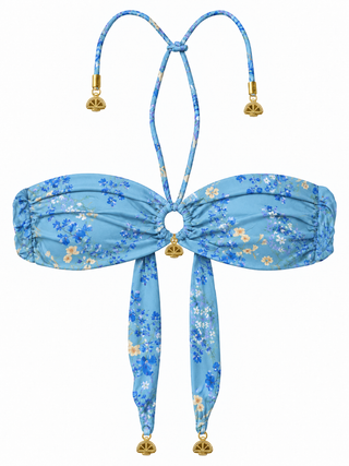 Love Bandeau Tie Top Top with Ring-Bahamas
