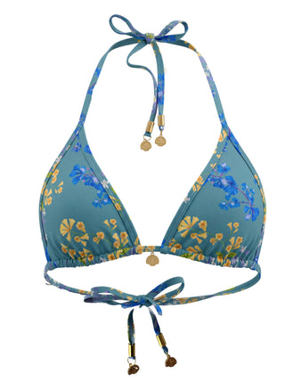 Lime Cay Tie Back Binded Triangle Top-Bahamas